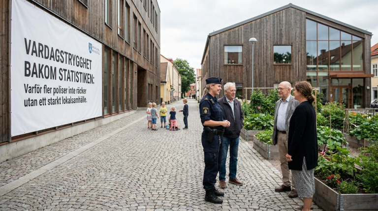 Vardagstrygghet bakom statistiken: Varför fler poliser inte räcker utan ett starkt lokalsamhälle